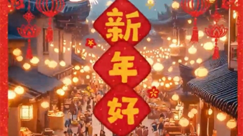 喜迎蛇年 新春祝福AI视频